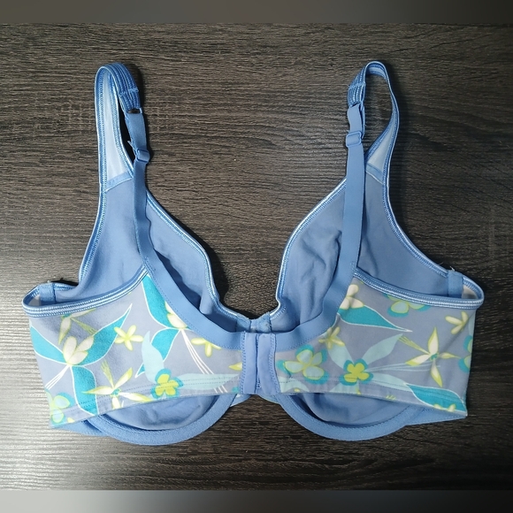 Cacique Floral Cotton Unpadded Underwire Bra 38DD - Picture 5 of 16